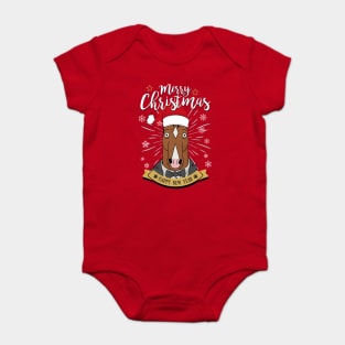 Xmas Horseman Baby Bodysuit